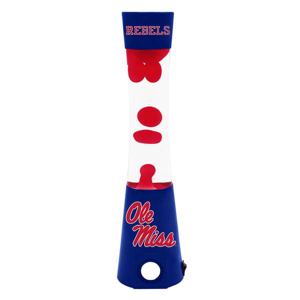 University of Mississippi Ole Miss Rebels Magma Lava Lamp With Bluetooth Speaker  