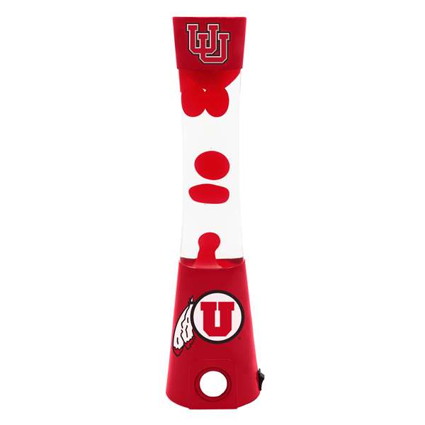 University of Utah Utes Magma Lava Lamp With Bluetooth Speaker