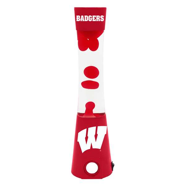 Wisconsin Badgers Magma Lava Lamp With Bluetooth Speaker