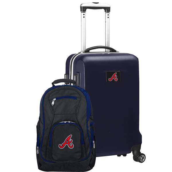 Atlanta Braves  Deluxe 2 Piece Backpack & Carry-On Set L104