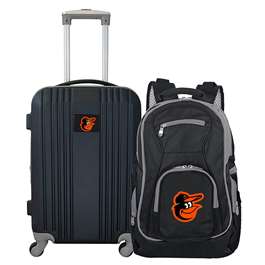Baltimore Orioles  Premium 2-Piece Backpack & Carry-On Set L108