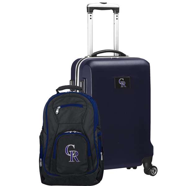 Colorado Rockies  Deluxe 2 Piece Backpack & Carry-On Set L104