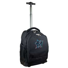 Miami Marlins  19" Premium Wheeled Backpack L780