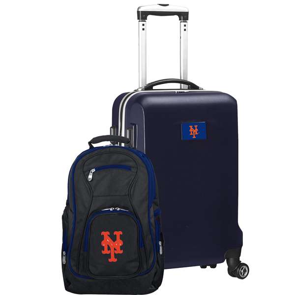 New York Mets  Deluxe 2 Piece Backpack & Carry-On Set L104