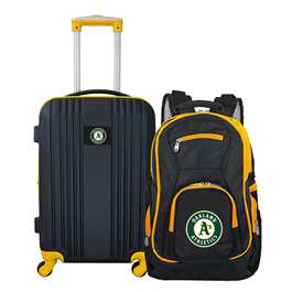 Oakland A's Athletics Premium 2-Piece Backpack & Carry-On Set L108