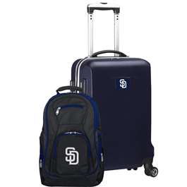San Diego Padres  Deluxe 2 Piece Backpack & Carry-On Set L104