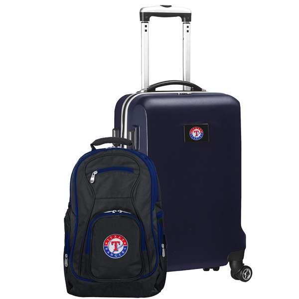 Texas Rangers  Deluxe 2 Piece Backpack & Carry-On Set L104