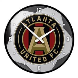 Atlanta United: Soccer Ball - Modern Disc Wall Clock