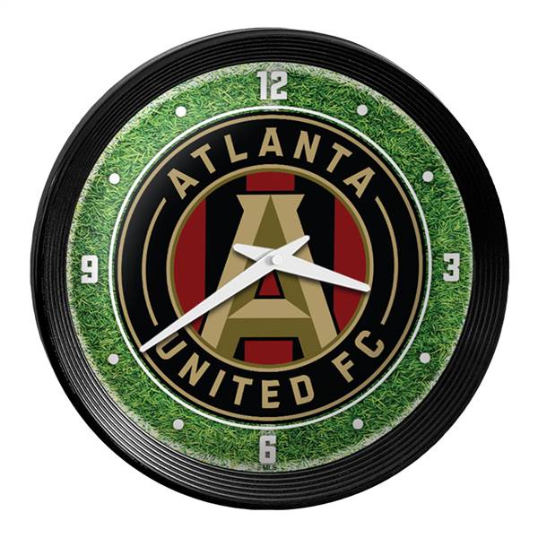 Atlanta United: Pitch - Ribbed Frame Wall Clock