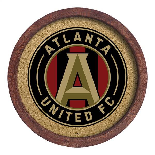 Atlanta United: "Faux" Barrel Framed Cork Board  