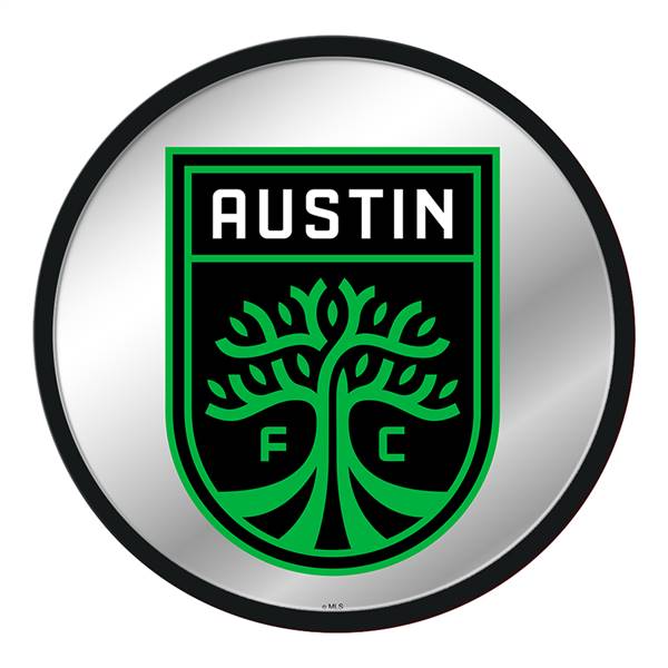 Austin F.C.: Modern Disc Mirrored Wall Sign Button Pot