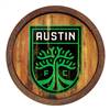 Austin F.C.: Weathered "Faux" Barrel Top Sign  