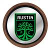 Austin F.C.: Barrel Top Framed Mirror Mirrored Wall Sign Button Pot