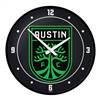 Austin F.C.: Modern Disc Wall Clock Button Pot
