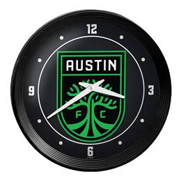 Austin F.C.: Ribbed Frame Wall Clock