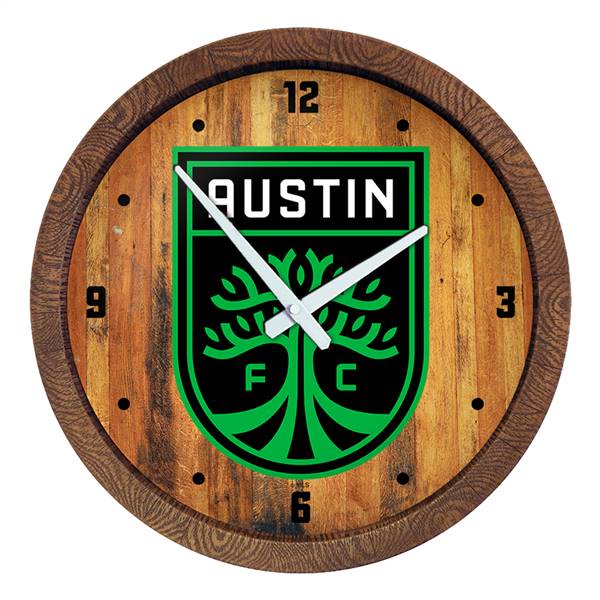Austin F.C.: "Faux" Barrel Top Clock  