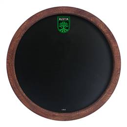 Austin F.C.: Chalkboard "Faux" Barrel Top Sign Button Pot 