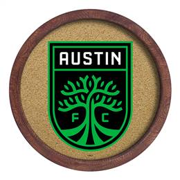 Austin F.C.: "Faux" Barrel Framed Cork Board Button Pot 