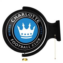 Charlotte FC: Original Round Rotating Lighted Wall Sign