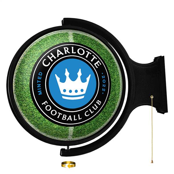 Charlotte FC: Pitch - Original Round Rotating Lighted Wall Sign  