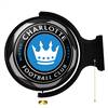 Charlotte FC: Soccer Ball - Original Round Rotating Lighted Wall Sign  