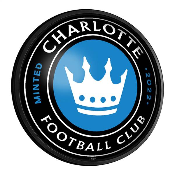 Charlotte FC: Round Slimline Lighted Wall Sign