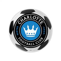 Charlotte FC: Soccer Ball - Edge Glow Lighted Wall Sign