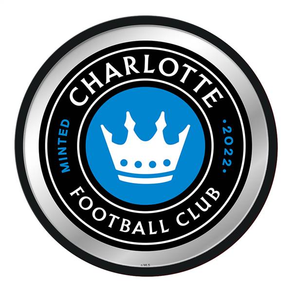 Charlotte FC: Modern Disc Mirrored Wall Sign