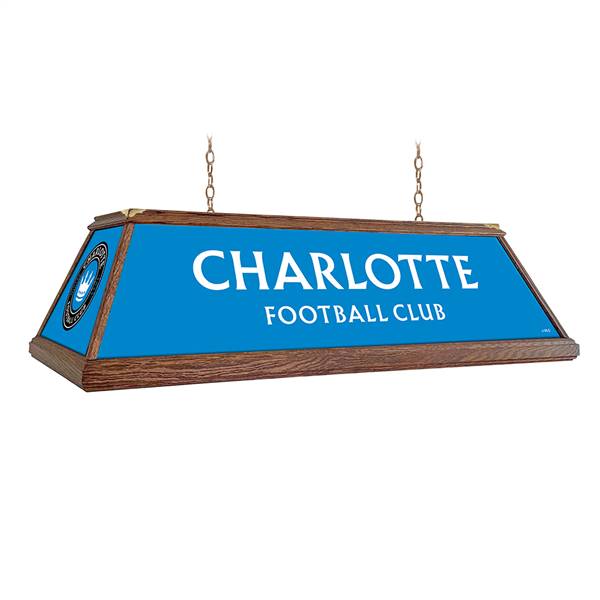 Charlotte FC: Premium Wood Pool Table Light