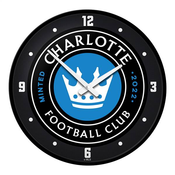 Charlotte FC: Modern Disc Wall Clock
