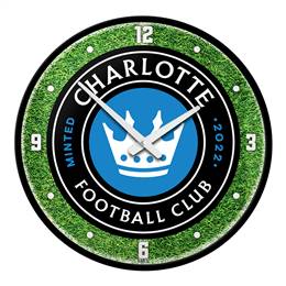 Charlotte FC: Pitch - Modern Disc Wall Clock