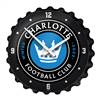 Charlotte FC: Bottle Cap Wall Clock
