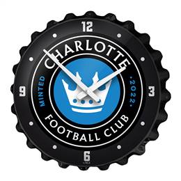 Charlotte FC: Bottle Cap Wall Clock