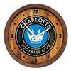 Charlotte FC: Weathered "Faux" Barrel Top Clock  
