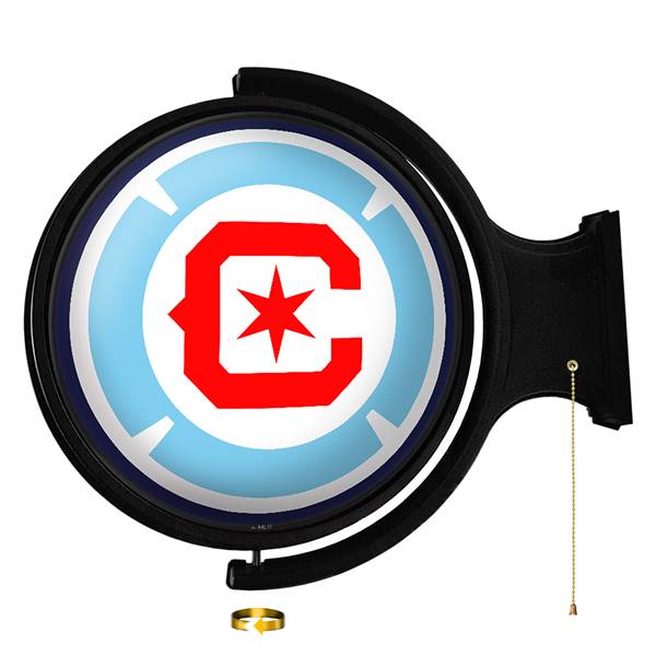 Chicago Fire: Original Round Rotating Lighted Wall Sign