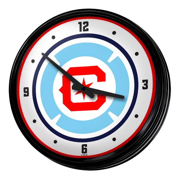 Chicago Fire: Retro Lighted Wall Clock