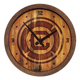 Chicago Fire: Branded "Faux" Barrel Top Clock  