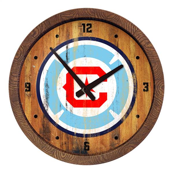 Chicago Fire: Weathered "Faux" Barrel Top Clock  