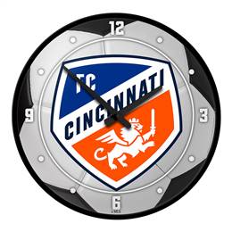 FC Cincinnati: Soccer Ball - Modern Disc Wall Clock