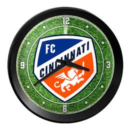FC Cincinnati: Pitch - Ribbed Frame Wall Clock