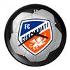 FC Cincinnati: Soccer Ball - Ribbed Frame Wall Clock