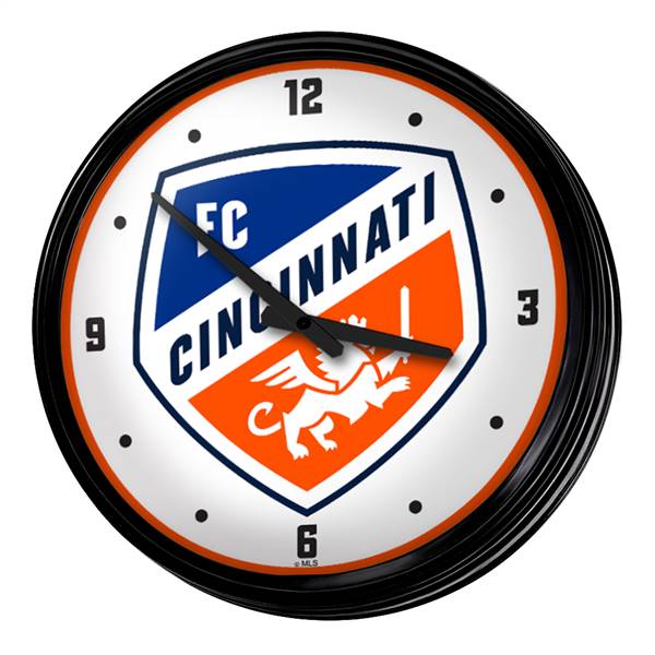 FC Cincinnati: Retro Lighted Wall Clock
