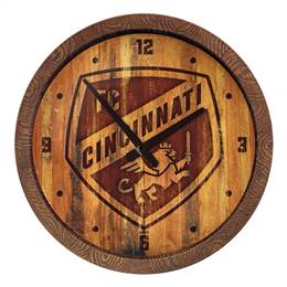 FC Cincinnati: Branded "Faux" Barrel Top Clock  
