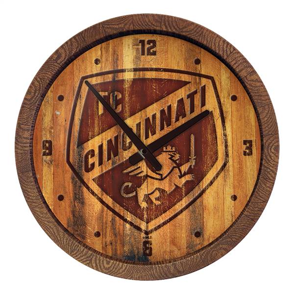 FC Cincinnati: Branded "Faux" Barrel Top Clock  