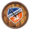 FC Cincinnati: Weathered "Faux" Barrel Top Clock  