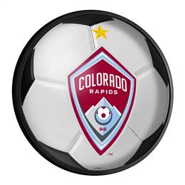 Colorado Rapids: Soccer - Round Slimline Lighted Wall Sign