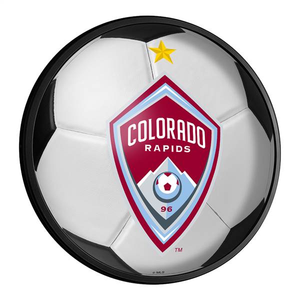 Colorado Rapids: Soccer - Round Slimline Lighted Wall Sign