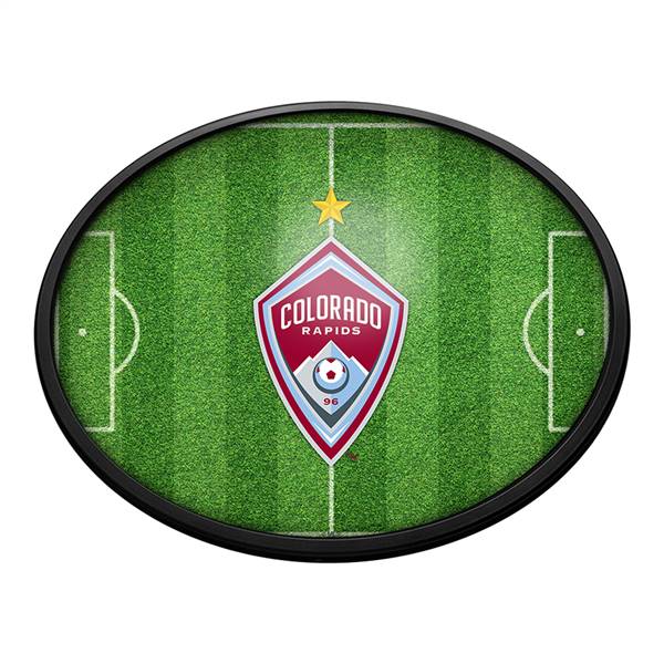Colorado Rapids: Pitch - Oval Slimline Lighted Wall Sign