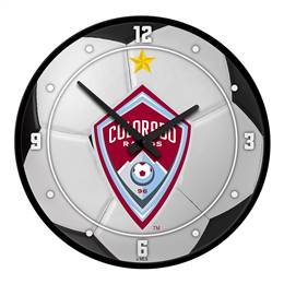 Colorado Rapids: Soccer Ball - Modern Disc Wall Clock