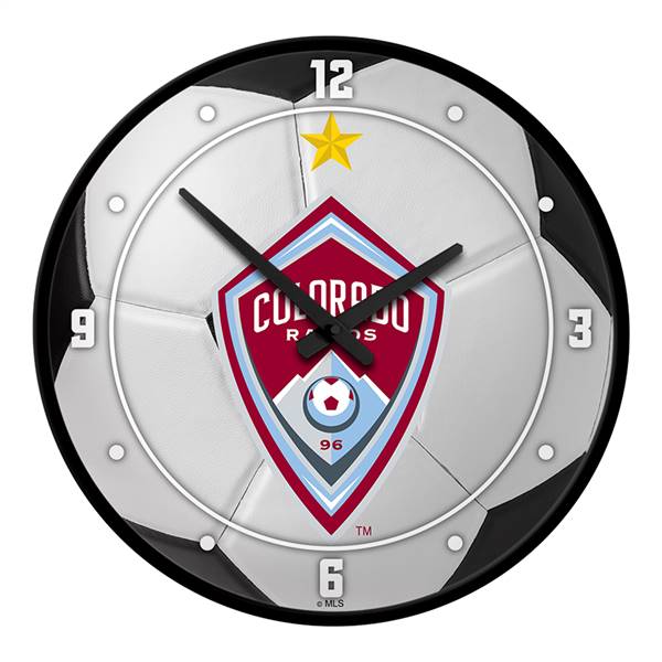 Colorado Rapids: Soccer Ball - Modern Disc Wall Clock
